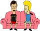 Бивис и Батхед на диване